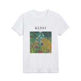 Klimt - Flower Garden Kids T Shirt