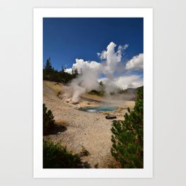 Yellowstone Steam Art Print
