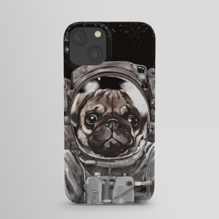 Astronaut Pug Selfie iPhone Case