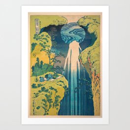 Amida Falls by Katsushika Hokusai Art Print