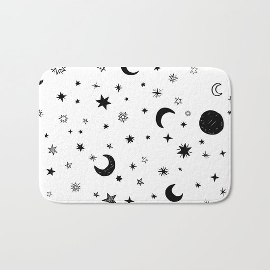 Moons & stars Bath Mat