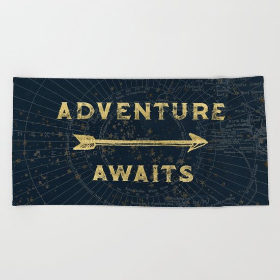 Adventure Awaits Beach Towel