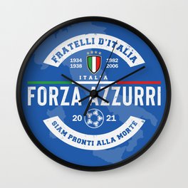 Forza Azzurri (Italia is back!) Wall Clock