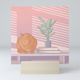 Cat Nap Mini Art Print