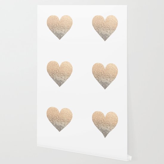 Gold Heart Wallpaper By Monikastrigel Society6