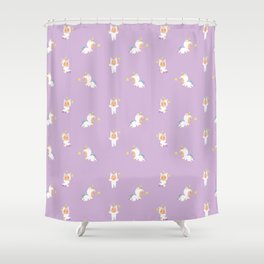 Baby Unicorn Pattern Baby in Pjs Shower Curtain