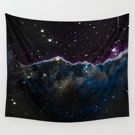 Cosmic Cliffs Blue Purple Wall Tapestry