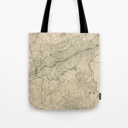 Wuppertal - Germany | City Map Design - Deutschland Tote Bag