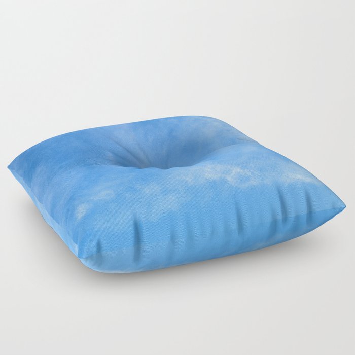 Blue Sky with Light Clouds Floor Pillow