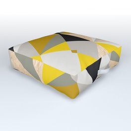 Nordic Color Block Throw Pillow Mix and Match Indoor Outdoor Cushion Cover Modern Bedding Black Yellow Slate Grey White Triangles Hexagon Outdoor Floor Cushion
