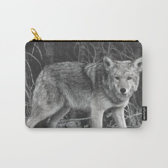 Mighty Wolf (Black & White) Carry-All Pouch