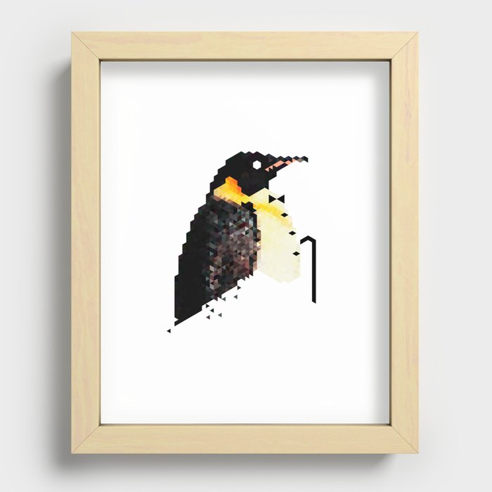 Gentlemen's instinct # Penguin Recessed Framed Print