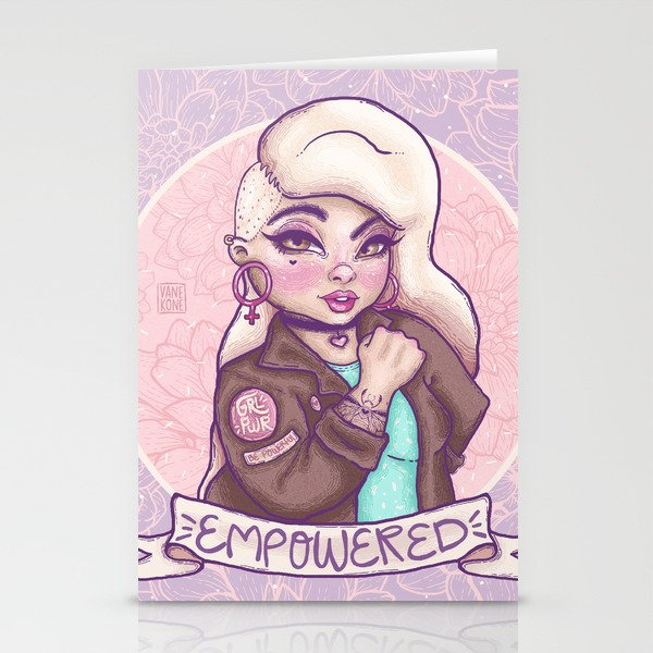 POWER GIRL Stationery Cards