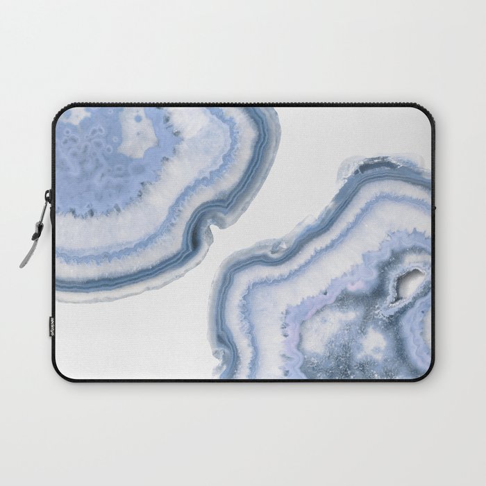 Airy Blue Agate Laptop Sleeve