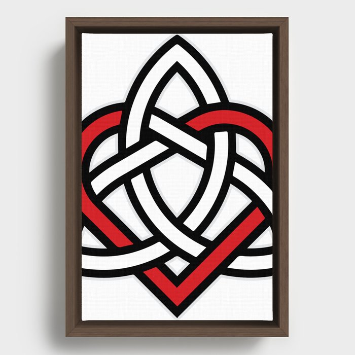 Celtic Heart Framed Canvas