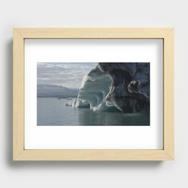 Icelandic Glacier Recessed Framed Print
