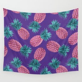 Colorful pineapples Wall Tapestry