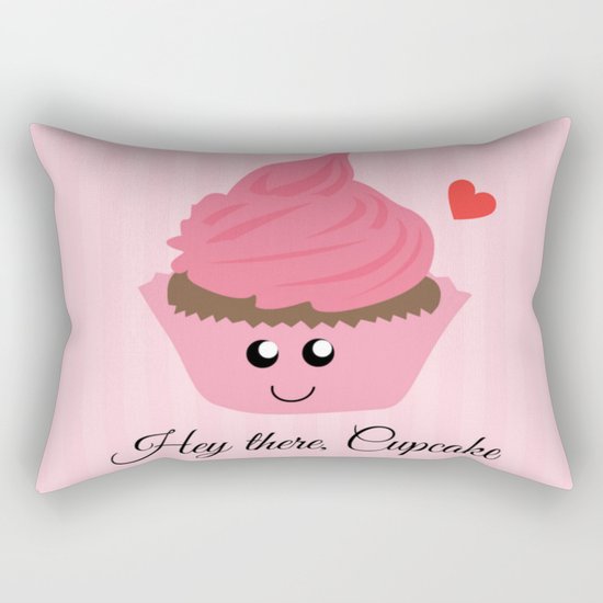 Hey there, Cupcake (Valentine's Day Gifts / Girlfriend Valentine Gift) Rectangular Pillow