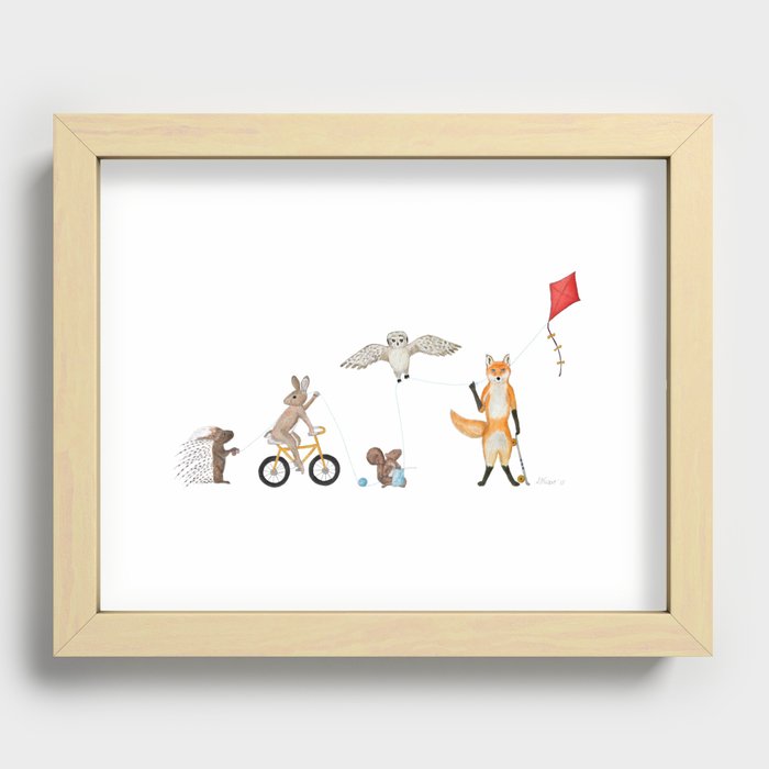 Fly a Kite Recessed Framed Print