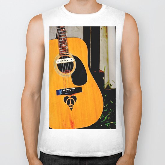 Peace, Love, Music Biker Tank