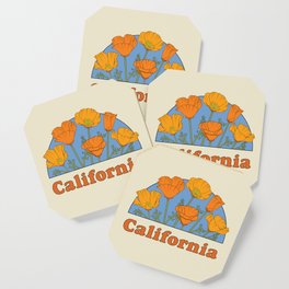 California Poppies Coaster