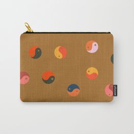 Yin and Yang Pattern -  golden yellow Carry-All Pouch