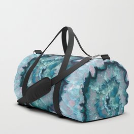 Teal Crystal Duffle Bag
