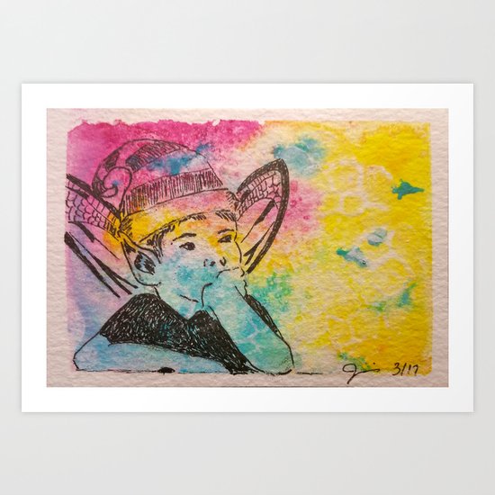 Day Dreaming ( Fairy ) Art Print