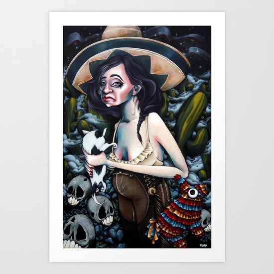 La fiesta Art Print