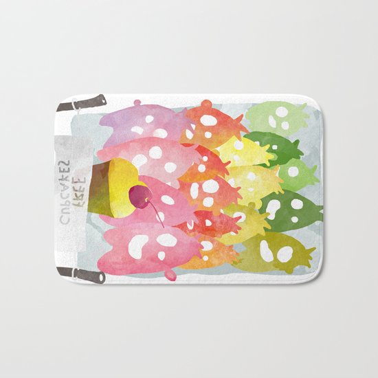 Free Cupcakes Bath Mat