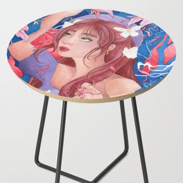 Girl and butterflies Side Table