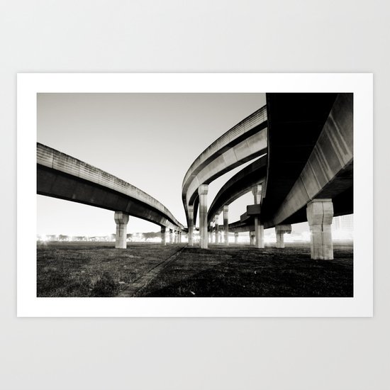 in the same direction Art Print