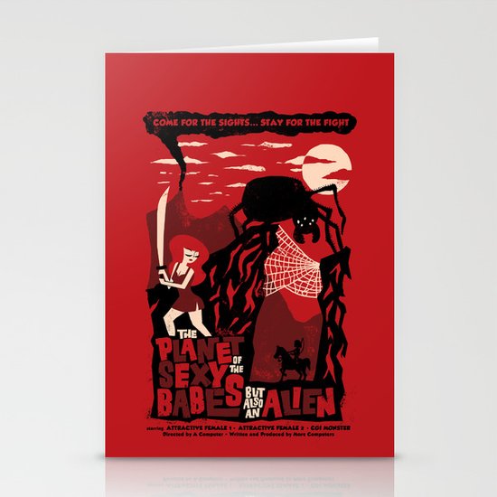 B-Movie Stationery Cards