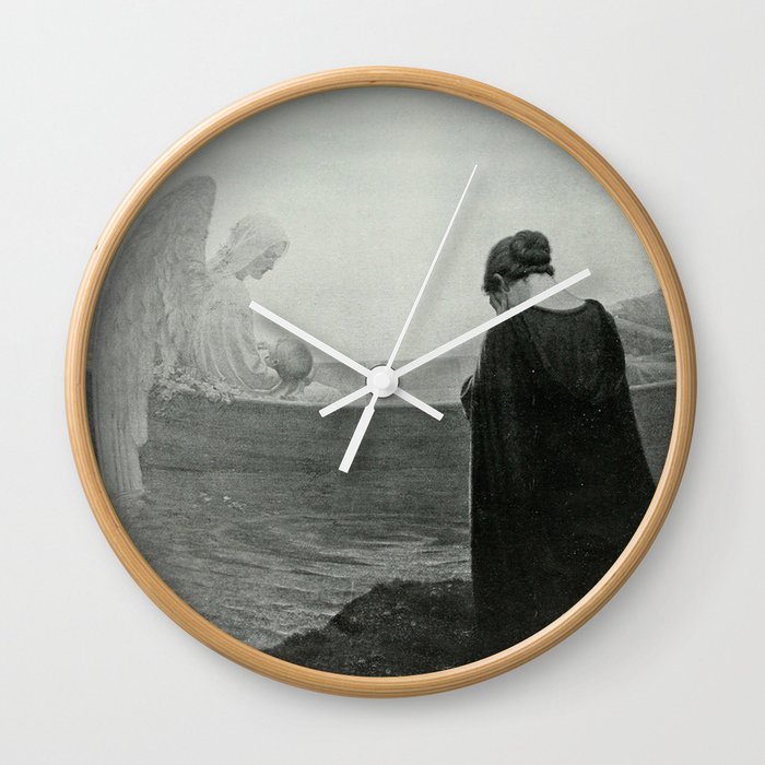  To the Unknown Land - Edmund  Leighton Wall Clock