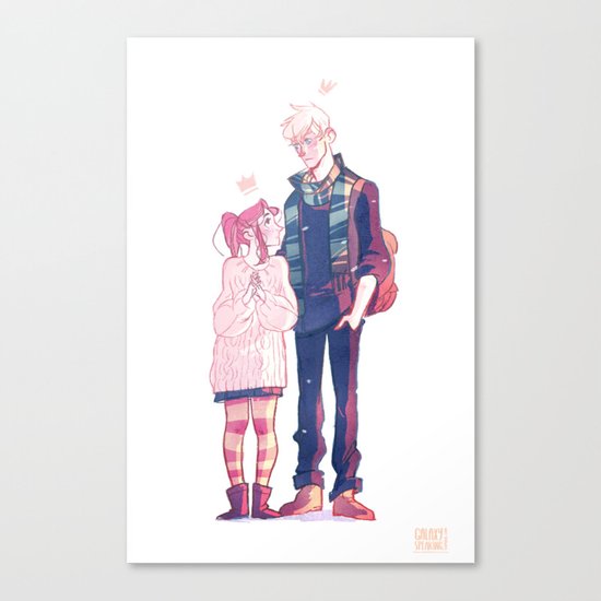 Smelling like snow Canvas Print