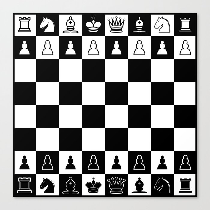 Chess Board Canvas Print Canvas Print