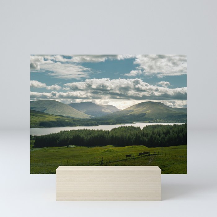 Lake in scottish Highlands Mini Art Print