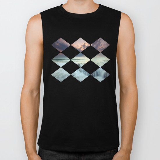 Sunrise sea sky 4 Biker Tank