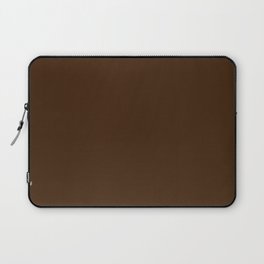 Best Seller Colors of Autumn Dark Hazelnut Brown Solid Color - Accent Shade / Hue Laptop Sleeve
