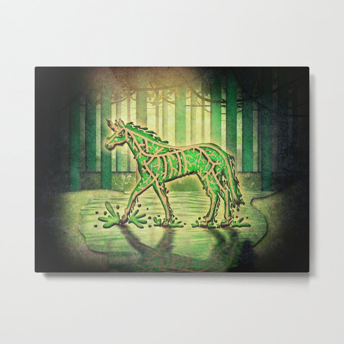 Swamp Unicorn Metal Print