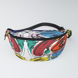 Joyful Life Abstract Art Illustration for Kids and Everyone Fanny Pack