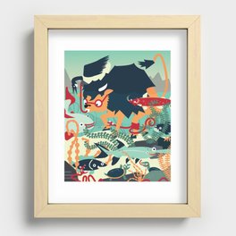 Under'Water Buffalo' Recessed Framed Print