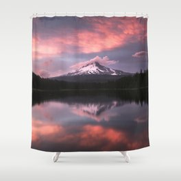 Mt Hood Sunset 6-20-18 Shower Curtain