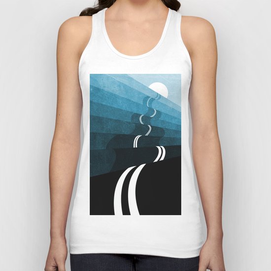 never ending road Unisex Tank Top