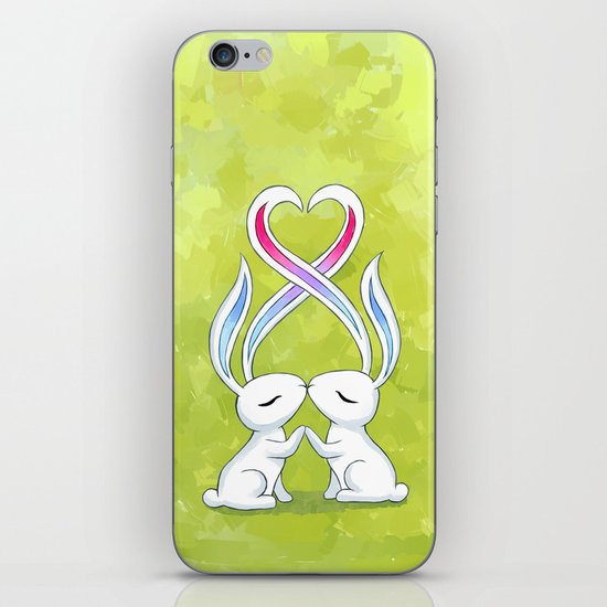 Bunny Kiss iPhone & iPod Skin