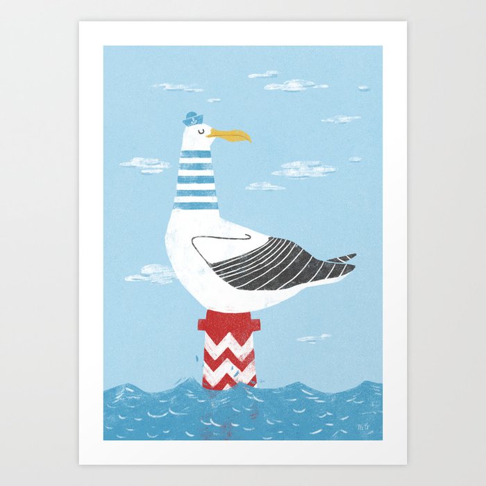 Albatross Art Print by nice day for an illustration | Society6