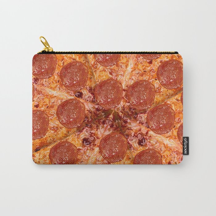 Pepperoni Cheese Pizza Pattern Carry-All Pouch