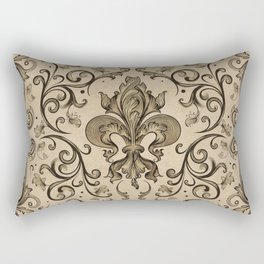 Vintage Fleur-de-lis ornament  Rectangular Pillow