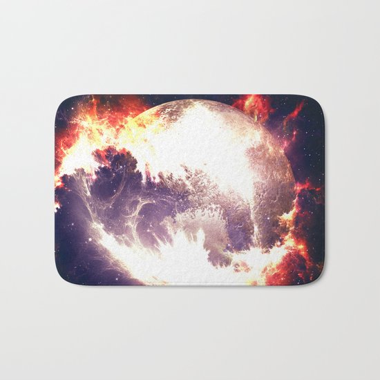 Burning Planet Bath Mat