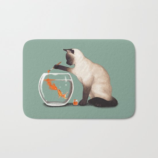 Goldfish need friend Bath Mat